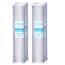 Geekpure 20 tommer kulstofblokvandfilter reducerer klorsmagslugte til hele husets filtrering - 4,5 tommer x 20 tommer -5 mikron