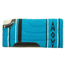 Weaver Equine 30" x 32" Cut Back Acrylic Saddle Pad, Durable Shock Absorb Western Horse Pad, Blue