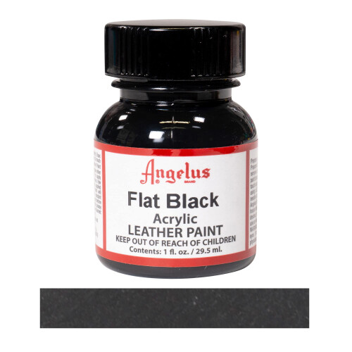 Angelus Acrylic Leather Paint Flat Black 1oz 1
