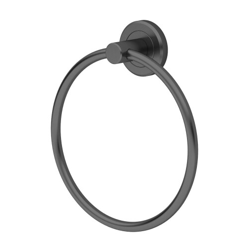 Gatco Gatco 4242MX Latitude II Towel Ring In Matte Black