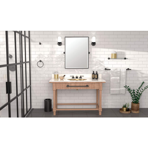 Gatco Gatco 4242MX Latitude II Towel Ring In Matte Black 2