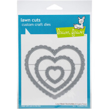 Pl?neklip Custom Craft Stackables Dies-Lacy Heart -LF1562