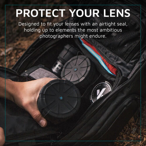 KUVRD - Universal Lens Cap Version 1 - Passer til 99 % DSLR-objektiver Element Proof Lifetime Coverage 2-Pack 1