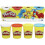 Play-Doh Play Doh Classic Tubs, Assorted Colour, Pack of 4 1