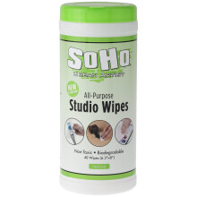 SoHo Urban Artist Salviettine per Rimuovere Vernice, Biodegradabili, per Pennelli e Mani