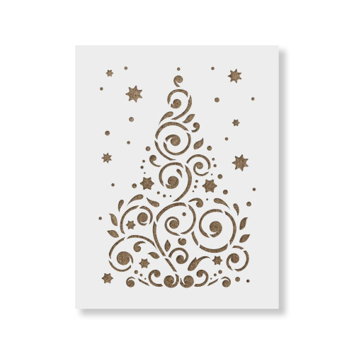 Weihnachtsbaum Schablone - Feiertagsdesigns, Schablonenbäume