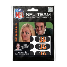 Die Party Animal NFL Cincinnati Bengals Eye Black Aufkleber