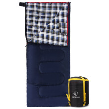 REDCAMP Katoenen Flanellen Slaapzak voor Kamperen, 41F/5C Koud Weer Warm en Comfortabel, Envelope Blauw 4lbs(75"x33")