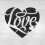 Liefdeshart stencil - Liefdesharten stencil Valentijn stencil Liefde hart romantische stencil Liefdevolle stencil 4