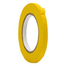 Cinta de Enmascarar de Papel Crepé WOD MTC5, Amarillo, 3/8 pulgadas x 60 yardas