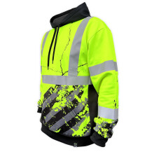 SafetyShirtz High Visibility -huppari - SS360 American Grit ANSI Class 3 Type R Hi Vis -huppari - Heavy Duty -turvapusero - Kylmn sn heijastava ta