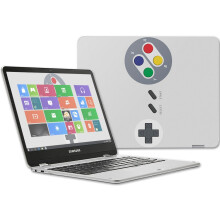 MightySkins Huid Compatibel met Samsung Chromebook Plus 12.3"(2017 - Retro Gamer 1 | Beschermend, Duurzaam, Uniek