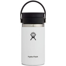 - Travel Coffee Flask 354 ml (12 oz) - Vacuum Insulated Stainless Steel Travel Mug with Leak Proof Flex Sip Lid - BPA-Free - Wide Mouth - White
