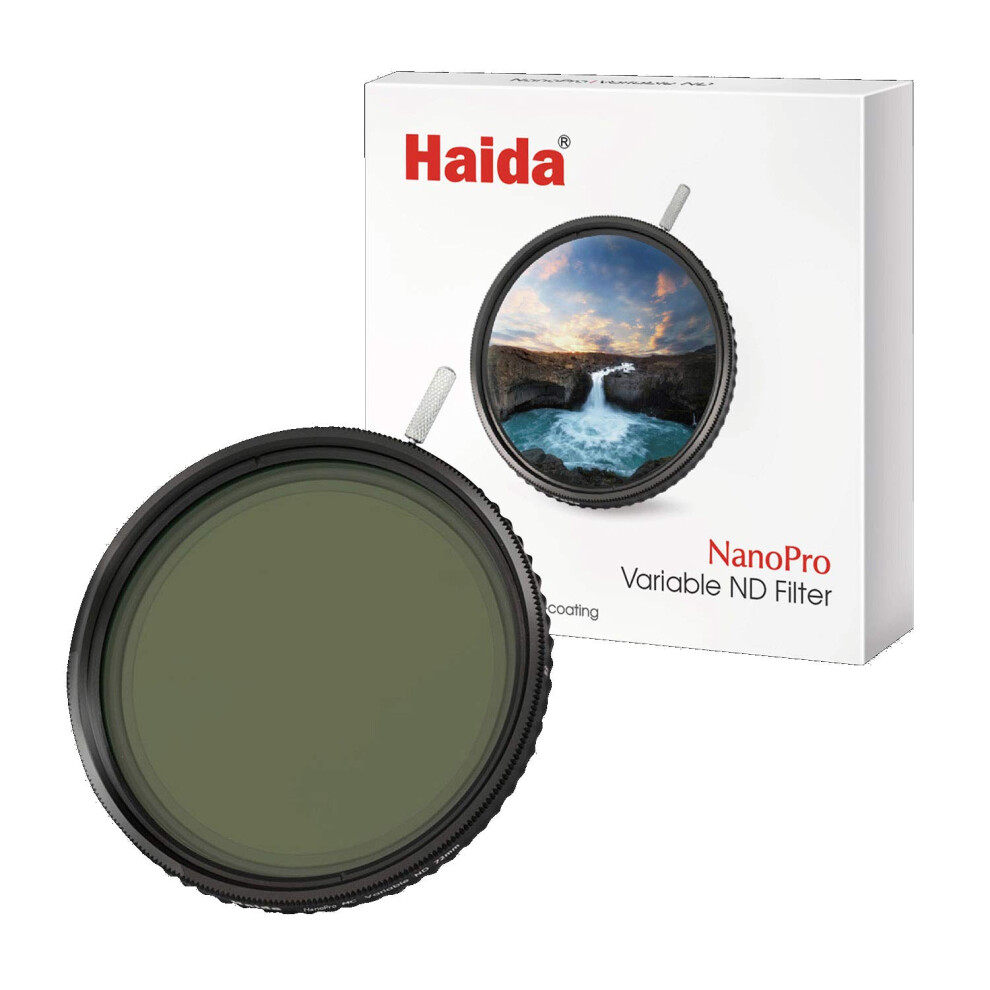 Haida 72Mm Nanopro Mc Variable Neutral Density 1.2 To 2.7 Filter 4 To 9-Stop 6900574628119