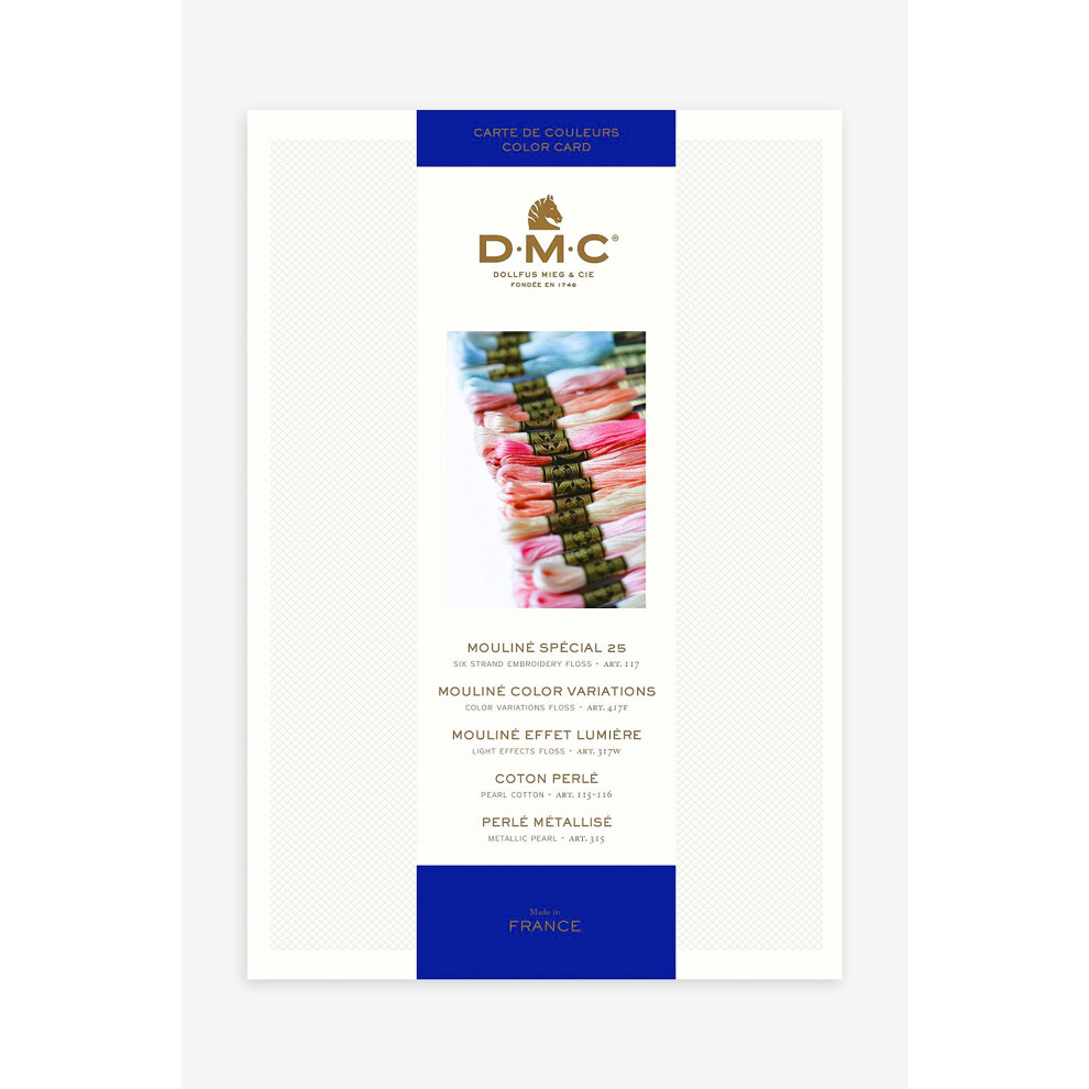 Dmc "Dmc Shade Card Including Mouliné And Pearl" Threads White