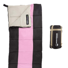 Letv?gts sovepose til b?rn - b?retaske med kompressionsstropper inkluderet - til camping backpacking Sleepovers af Wakeman Outdoors (pink/sort)