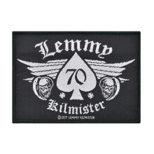 Motorhead Patch Lemmy Kilmister 70 Official New Black Cotton Sew On 7cm x 10cm