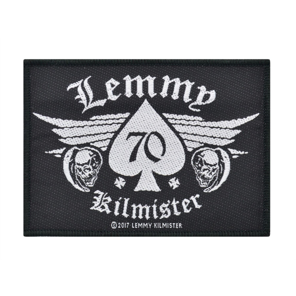 Razamataz Motorhead Patch Lemmy Kilmister 70 Official New Cotton Sew On 7Cm X 10Cm Black