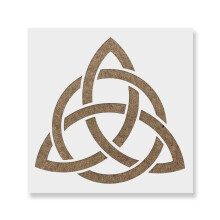 Celtic Triquetra Knot Stencil - DIY Symbol Stencil Triquetra Knot Designs