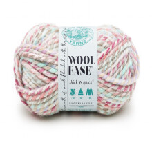Hilo de Lana Lion Brand Yarn Wool-Ease Thick & Quick, Suave y Grueso para Tejer y Hacer Manualidades, 1 Ovillo, Carousel