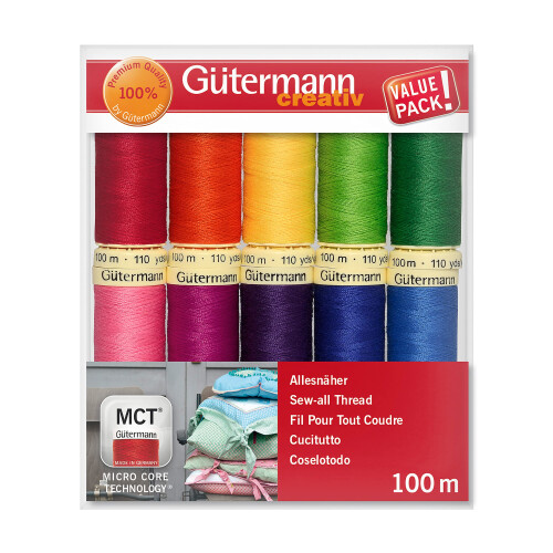 Gutermann Sew All Thread Set Bright - per pack 1