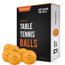 Ping Pong Balls - Orange 3-Star 40+ Table Tennis Balls | High-Performance ABS Training Balls | Ultimate Durability for Indoor & Outdoor Table Tennis