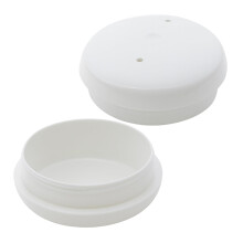 Sunniland Patio 1-1/2"""" Deluxe Smedejern G?rdhavem?bler F?dder glider Runde Plaststol Benkapper Gulvbeskytter til stole Pakke med 16 Hvid