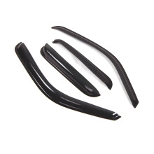 Tuningpros Visiera per Finestra Compatibile con Silverado 1500 EXT Cab 1999-2006 DGWV2-049 Deflettore per Montaggio Esterno Parapioggia Fumo Scur