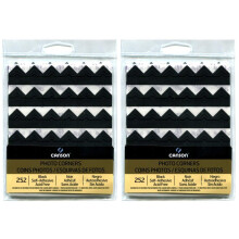 2-pack Bunt - Canson sjlvhftande fotohrn Peel-Off Arkivkvalitet Svart 252 counts each Pack