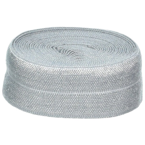 Af Annie 3/4In X 2Yd Pewter Fold-Over Elastik