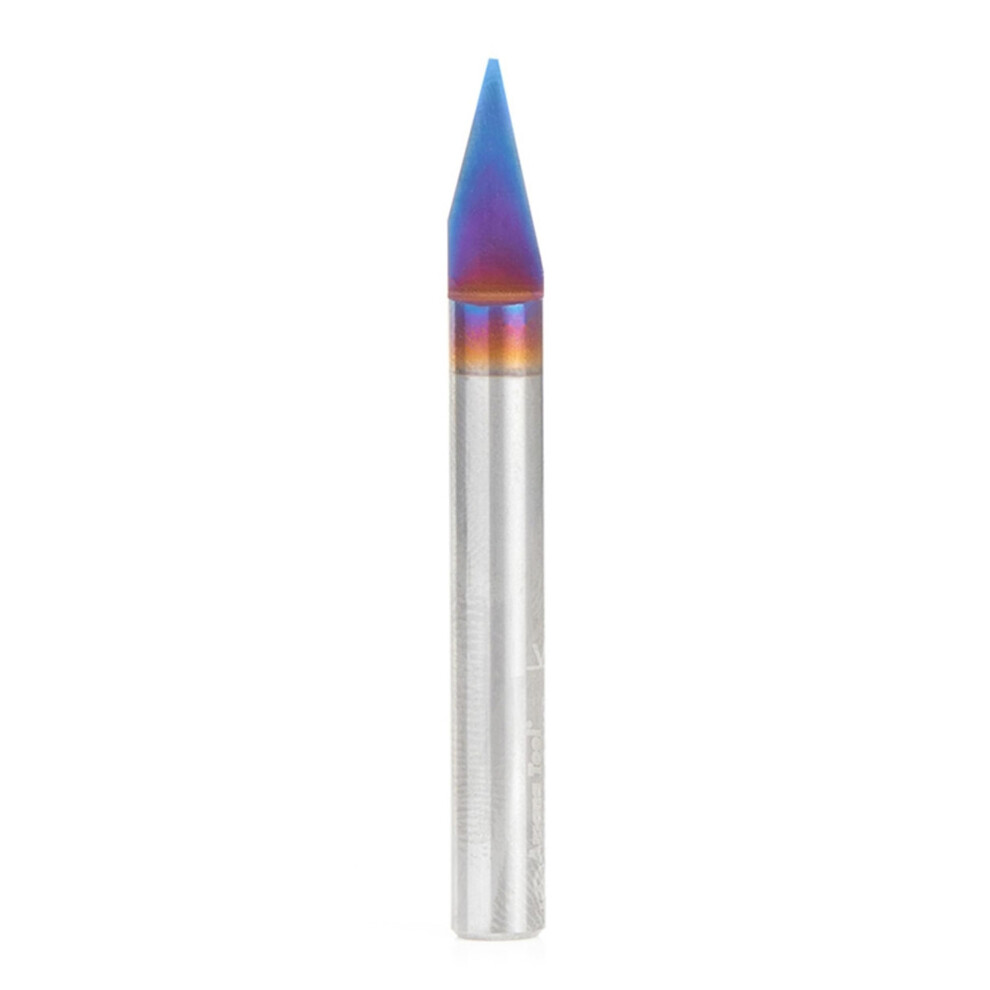 Amana Tool 45774-K Solid Carbide Spektra Extreme Tool Life Coated 30 Degree Engraving 0.030 Tip Width X 1/4 Shk X 2-1/4 Inch Long Signmaking Router B 738685774588