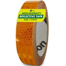Hochintensives Retro-Reflektorband (HXREF) [1 Rolle] 1"""" (25 mm) x 10 Yards Gelb