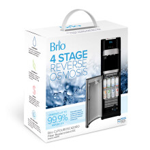 Kit de reemplazo de filtro de enfriador de agua de σsmosis inversa Brio de 4 etapas | Para modelos de dispensador de agua Brio: CLPOURO420SCV2 y