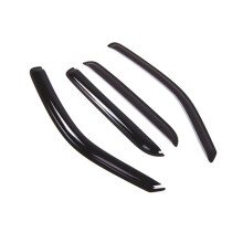 Tuningpros Vinduesvisir kompatibel med 2001-2007 Mazda Tribute DGWV2-317 Udvendig montering Deflector Rain Guard Dark Smoke 4 stk.