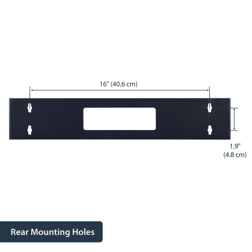 StarTech.com 2U 19in Hinged Wall Mount Bracket for Patch Panels 2