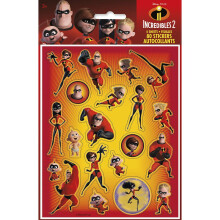 Disney Los Increbles 2 Hojas de Pegatinas | Diseos variados | 4 piezas