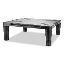 Innovera IVR55010 13,13"" x 13,5"" x 4"" Single Level Monitor Riser - Sort
