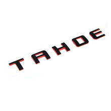 Yoaoo 1x OEM Tahoe Red Line Navneskilt Emblem Badge Letter 3D Logo Kompatibel med Suburban Original Redline