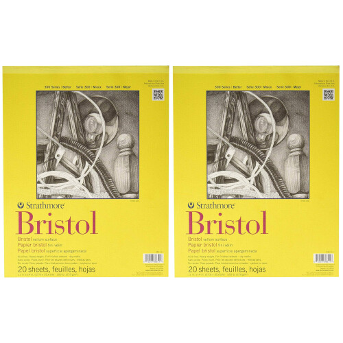 Strathmore Bristol Vellum Papierblock 11x14-20 Blätter