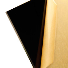 Zwart acryl 1/4"" (6 mm) plexiglasplaat 12"" x 12"""" gegoten (0,220-0,236"") dik AZM