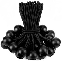 ZOAN 25ks Ball Bungee Cord 6 palcov Heavy Duty Bungie Cord Balls Tarp Tie Down Camping Bungee mce pro stany Drtky Hadice Terasov detnky Awing (