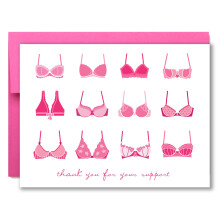 To puddelpresse-brystkr?ftkort til bevidsthed om brystkr?ft | 20 brystkr?ft takkekort med kuverter Cancer Survivor Breast Cancer Pink Ribbon-kort