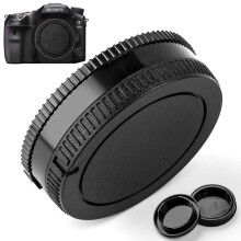 Camera Body Cap en Lens Achterdop Cover Vervanging voor Sony Alpha A-Mount/Minolta AF Mount Lens 2 Packs