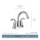 Moen 84115 Idora Handfat Kran 4-tums Centerset Krom 4
