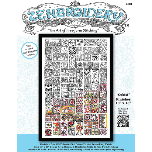 Kit de Zenbroidery Cubista Tobin, Blanco 1