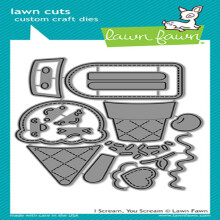 Lawn Cuts Custom Craft Die-I Scream You Scream