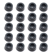 Rannb Parachoques Redondos De Plstico Almohadillas para Pies De Muebles Protectores De Piso Patas para Muebles Deslizadores Deslizadores Negros