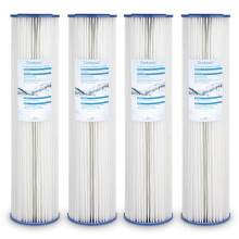 Geekpure Whole House veckat PP polypropen sedimentfilter -4,5"""" x 20""""-5 mikron (pack 4)