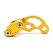 CNC Brake Cable Line Clamp Rear/Front Yellow Motorcycle Accessory Compatible With Motorcycle Models