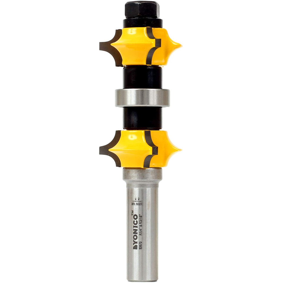 Yonico Double Edge Radius Roundover Router Bits 1/2-Inch Shank 13970 765573832921